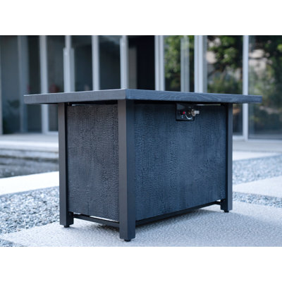 Foyer de table d'extérieur au gaz propane - procédé de sculpture résistant aux températures élevées de 50 000 BTU