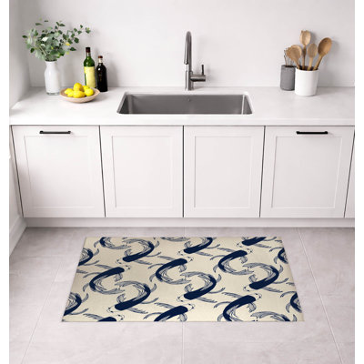 Tapis de cuisine Koi