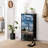 4 Drawer Dresser for Bedroom, Narrow Chest of Drawers, Wooden Top and Study Iron Frame 18"x37.5"-(WxH)