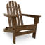 Chaise Adirondack pliante en plastique avec repose-pieds POLYWOOD Cape Cod Trex-16839303