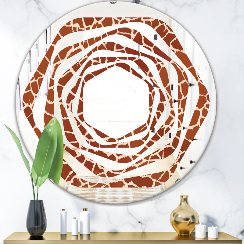 Miroir mural Whirl, H 23,6 po x l 23,6 po