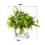 8'' Faux Foliage Plant in Glass Vase