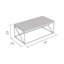 Table basse Brady, plateau en faux bois, structure en X en métal-111703228-111703230-111703231