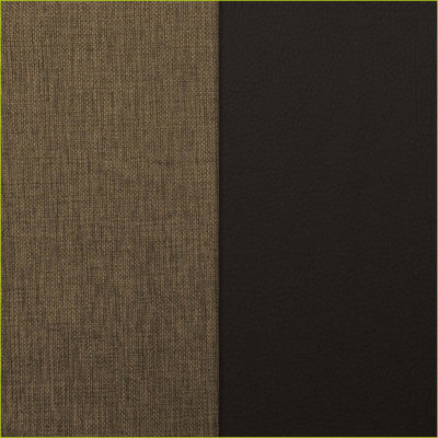 Repose-pieds convertible avec rangement, polyuréthane brun noyer et chenille pour petits espaces | Argent brossé | Argent mat