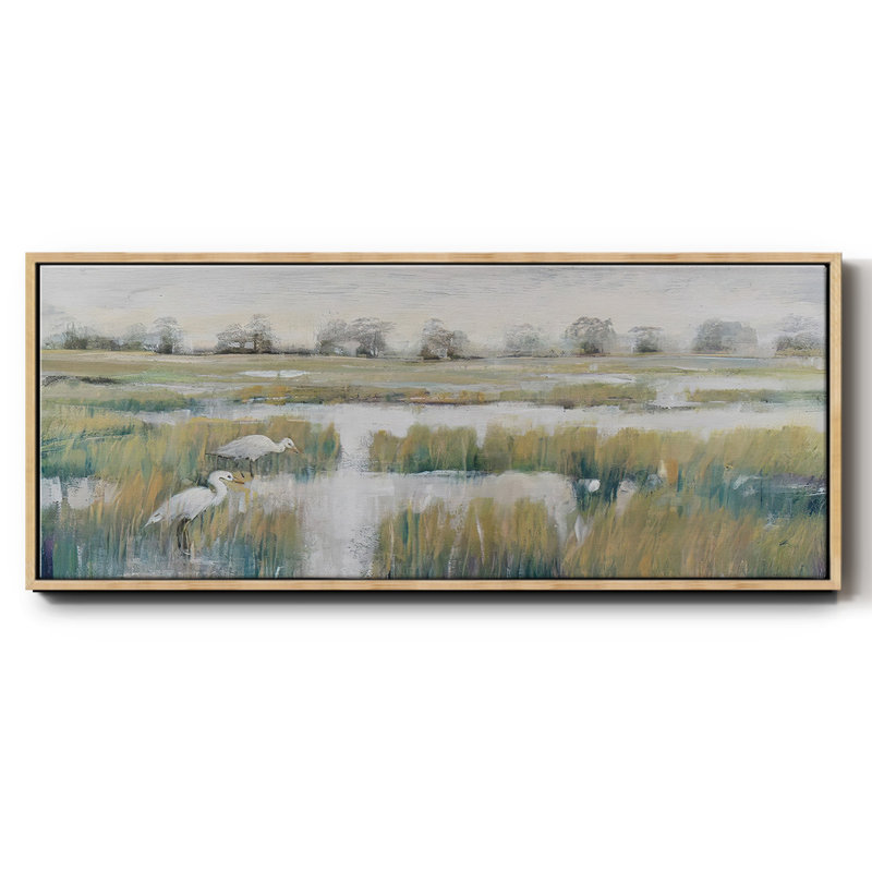 Marshland View V - Toile encadrée, H 24 po x l 60 po