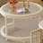 Solid Cherry Wood Round Combination Coffee Table