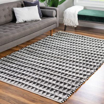 Tapis tressé Arene couleur zèbre