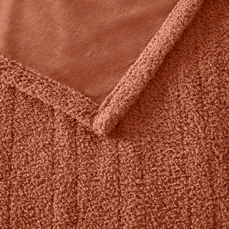 Couverture moelleuse, Rouille, Lit double