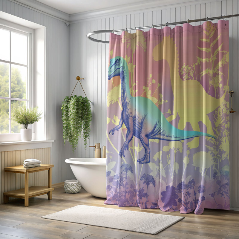 Rideau de douche 1 pièce, H 74 po x l 71 po