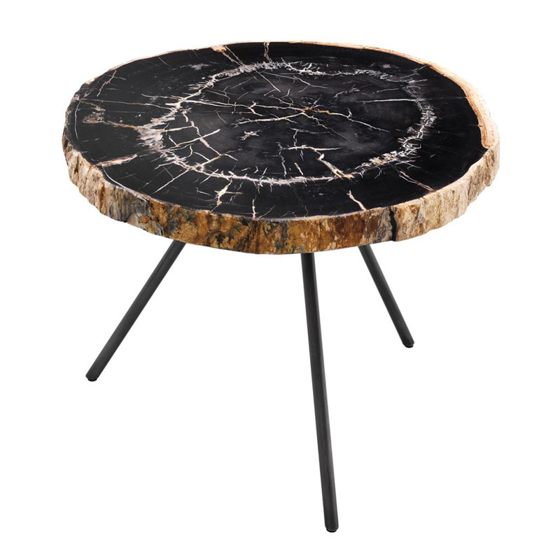 De Soto Solid Wood Nesting Coffee Table, Black
