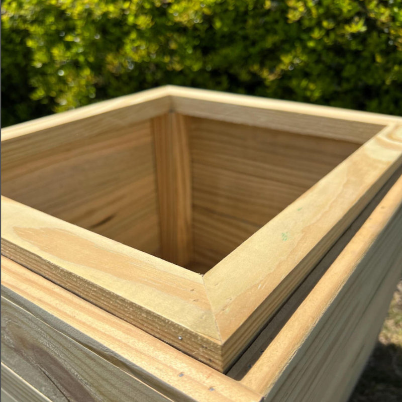 Solid Cedar Planter - Made Of High Quality Materials -