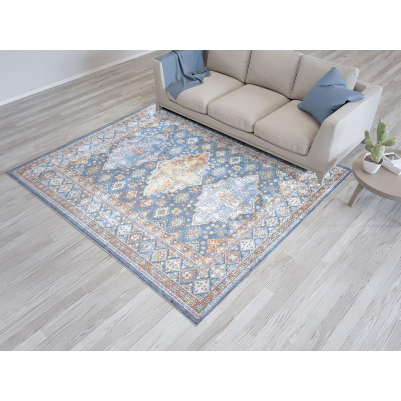 Peirson Aztec Area Rug, Rectangle 60cm x 110cm