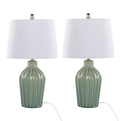 Contemporary Ceramic Table Lamp  - Set of 2