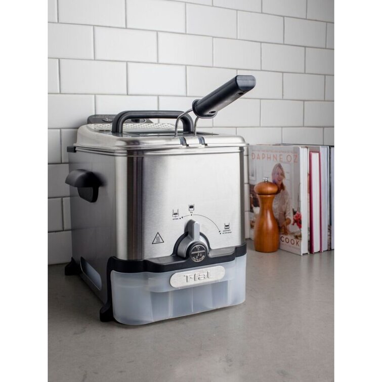 Deep Fryer with Automatic Oil Filter (FR800051) - Stainless Steel, 3.5 L