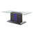 Earnest Frosted Glass and Tempered Glass Top Coffee Table