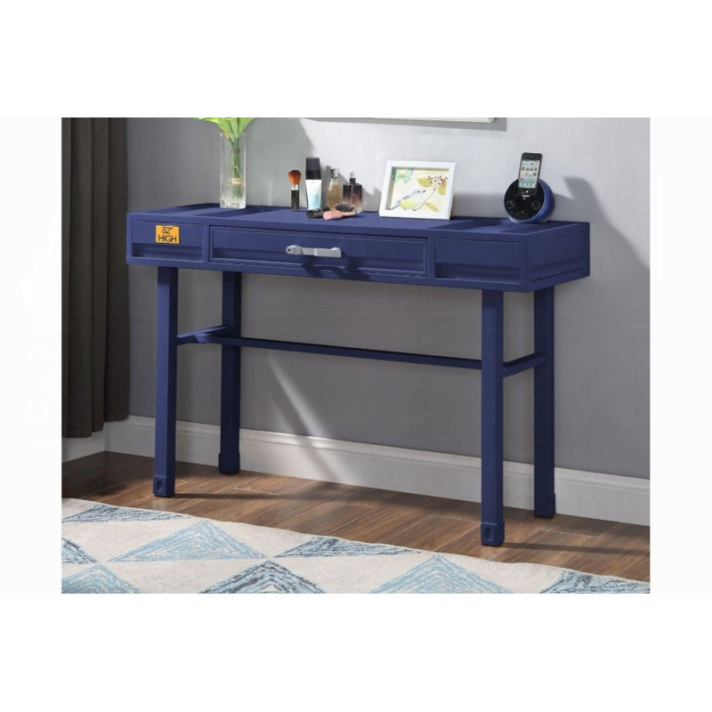 Bureau d'écriture rectangulaire l 47 po Cargo, Bleu