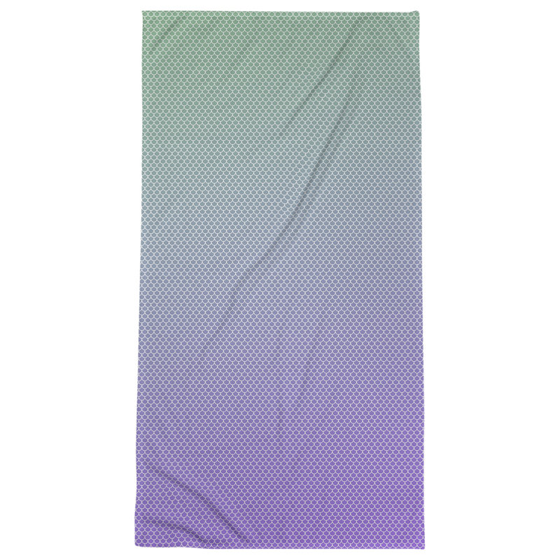 Serviette de bain katelyn elizabeth sirène balances, Vert / Mauve