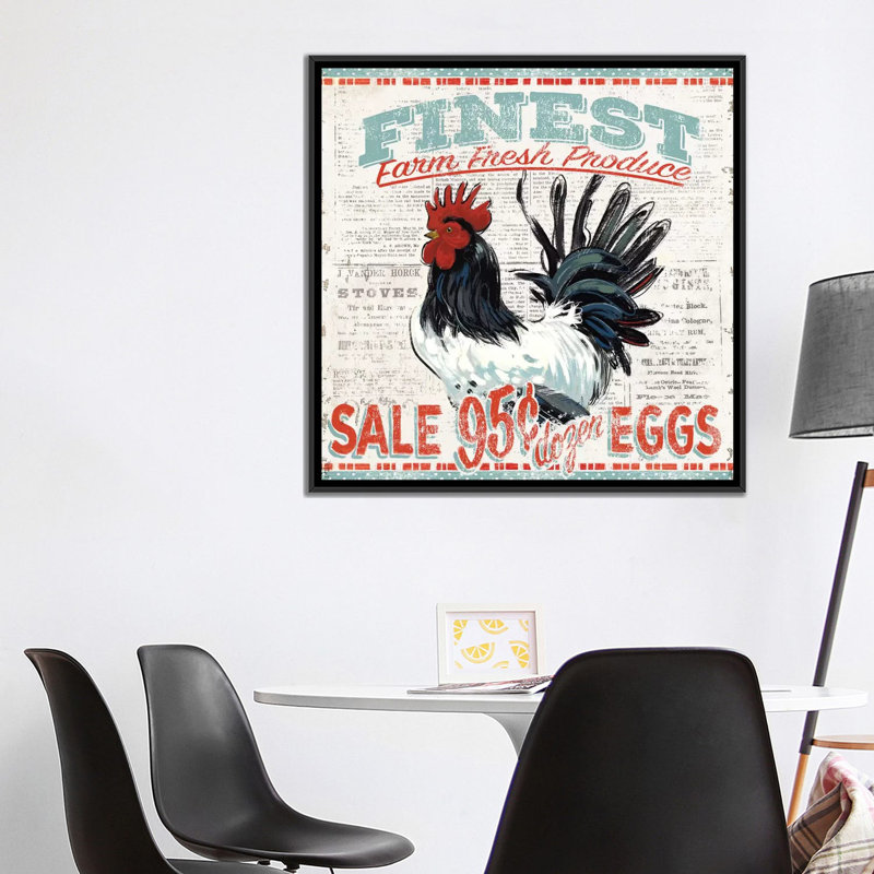« matinée news iv », publicité sur toile tendue, H 18 po x l 18 po x P 1,5 po, Pas de tapis, Toile encadrée noire