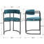 Jesean 19.75'' H Upholstered Metal Armchair-638250679-622198802