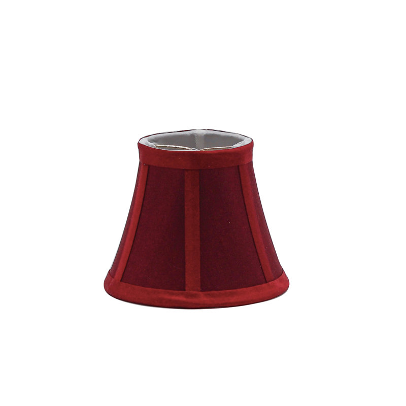 Abat-jour de lustre Dupioni Pure Silk, Rouge