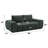 Medwin Green Linen Compressed Sofa