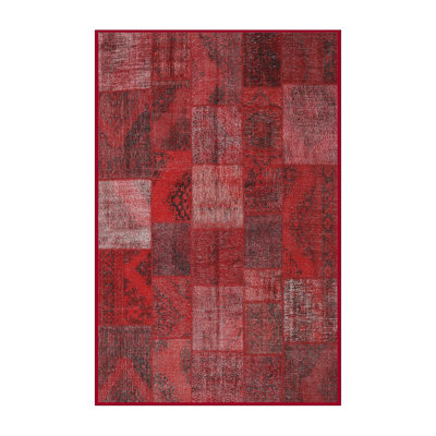 Tapis de zone rouge contemporaine