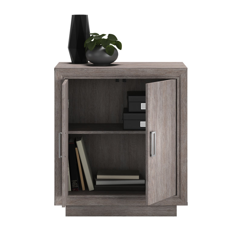 Armoire de rangement fonctionnelle et grise moderne avec étagères dissimulées, et compacte pour tout espace de rangement empilable et facile à assembler