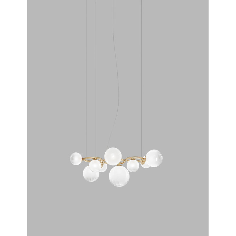 Puppet Ring Suspension 9 Crystal Transparent Matt Black Nickel G9 Ul, Matte Gold, White