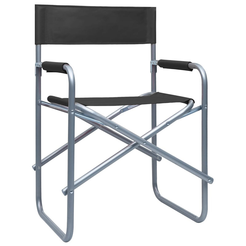 Zinvor Folding Patio Dining Armchair, Black