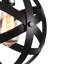 Luminaire suspendu sphère 1 lumière avec garniture en fer forgé Mancuso-982285847