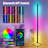 Jutin 47.24'' LED Column Floor Lamp Set