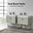 Keena 48'' Natural Wood Veneer plywood Single Bathroom Vanity with Engineered Quartz Top-369393715
