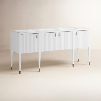 Buffet Eave avec plateau en pierre | Blanc inspirant
