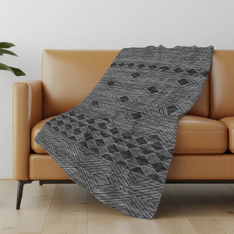 Jeté en sherpa Addison, Gris