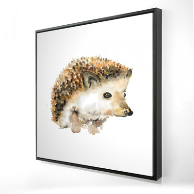" Watercolor Hedgehog "