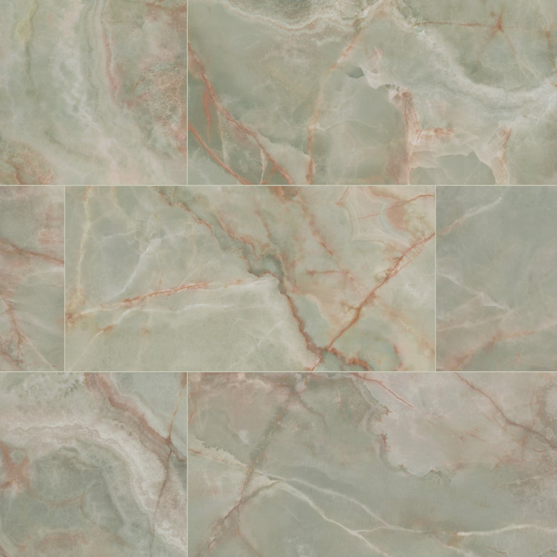 Ackland Ventara 24 in. x 48 in. Polished Porcelain Stone Look Floor and Wall Tile, Jadora