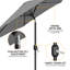Charlean 269cm Tilt Parasol-1735322368
