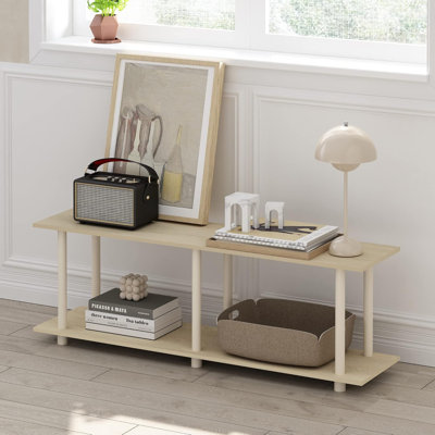  3D Entertainment Stand Round Tube Beige