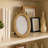 Stylish Oval Photo Frame With Bow Top Detailing - Decorative Frame For Wall Decor Accent - Display Frame For Entryway And Living Room - 8", Gold