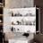 Jamorris 47.2'' W 35.4'' H Surface Frameless Medicine Cabinet with Mirror 6 Adjustable Shelves