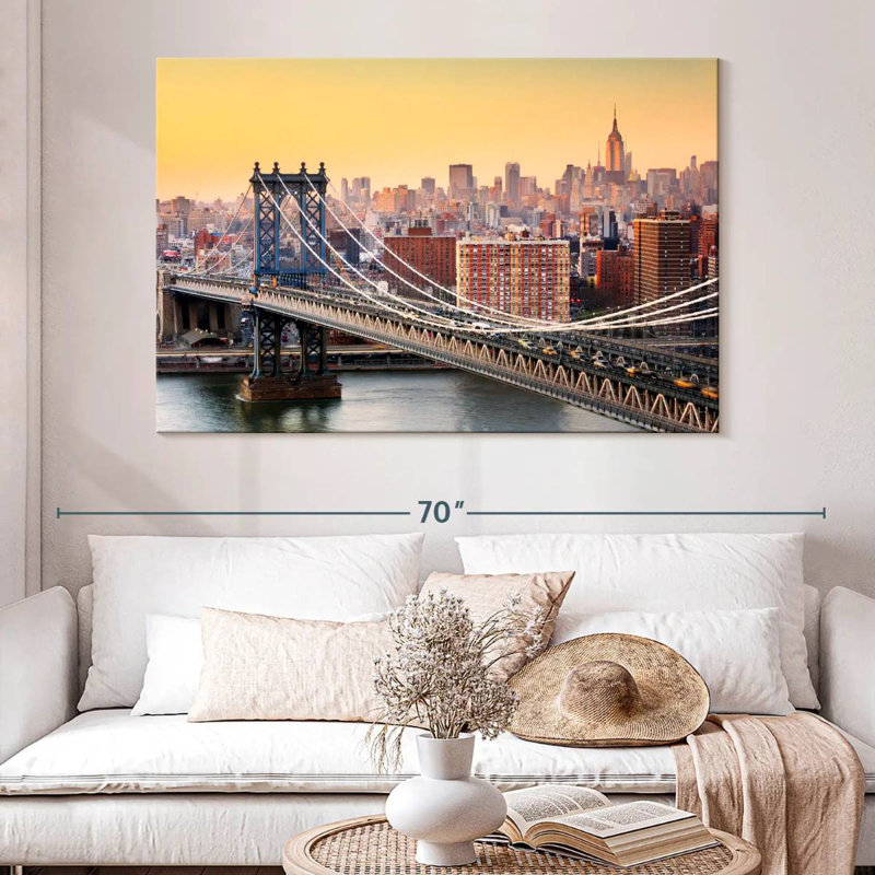 Lilie Marvelous Manhattan Bridge, H 34 po x l 51 po