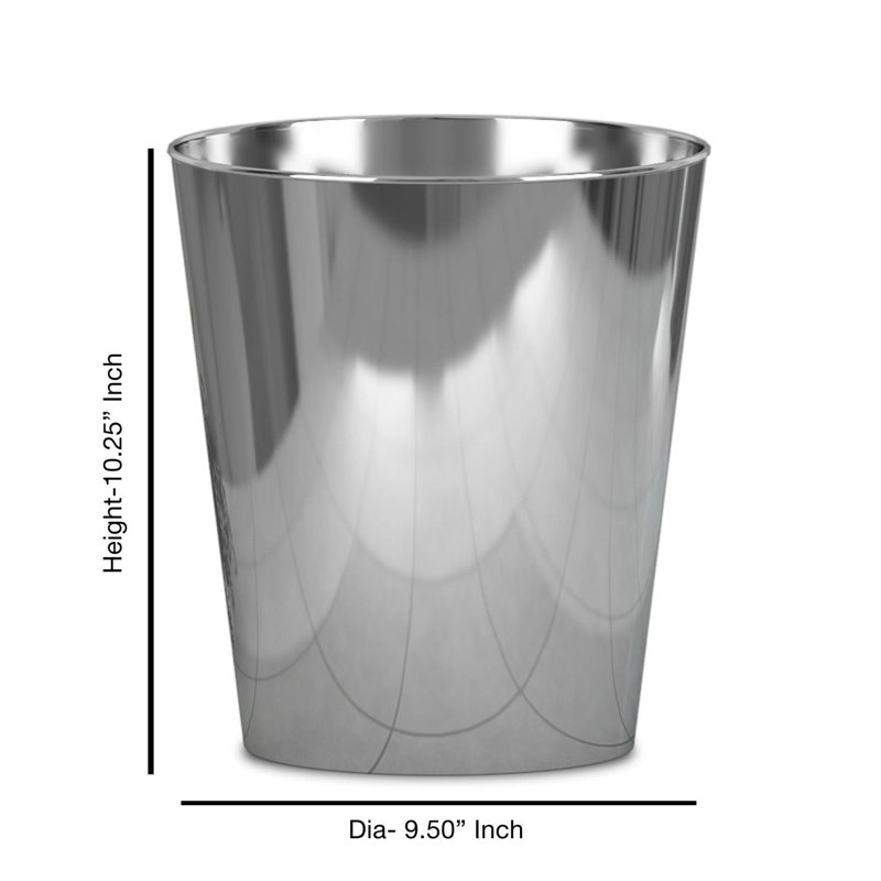 Corbeille à déchets, 7 pte, acier inoxydable, finition cuivre