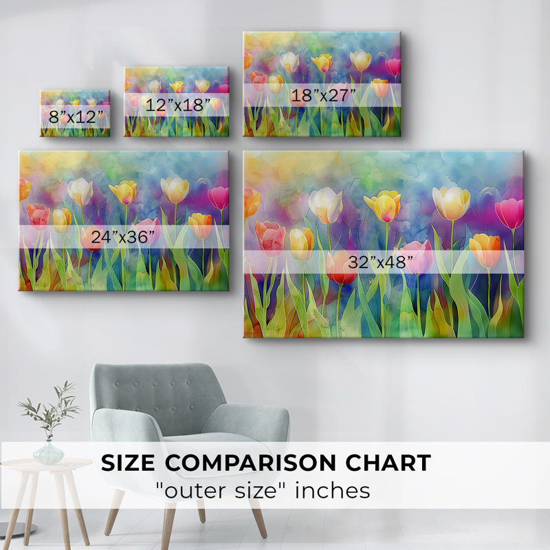 Série Floral-CXIX -Galerie enveloppée Cavas, 24 x 36