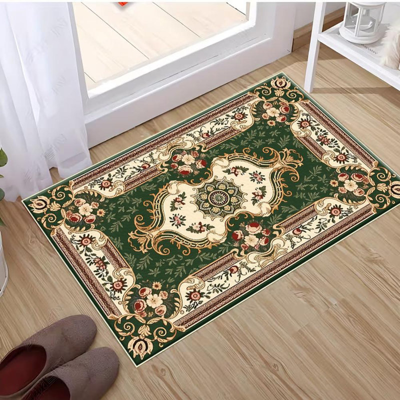 Floral And Intricate Pattern Area Rug, Soft And Lightweight, Suitable For All Seasons, Easy To Maintain And Easy To Clean, Machine Washable Carpet Floor Mat, Suitable For Living Room, Bedroom, Hallway, Balcony, Office, Room Decor, Home Decor, Outdoor Dec