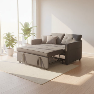 Canapé-lit escamotable de 78,74 po avec matelas en mousse à mémoire de forme