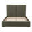 Upholstered Bed - Queen Size - Natural Performance Fabric With Recycled Polyester-1206692672