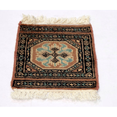 Oguz   Oriental Hand Knotted 30cm X 30cm Area Rug