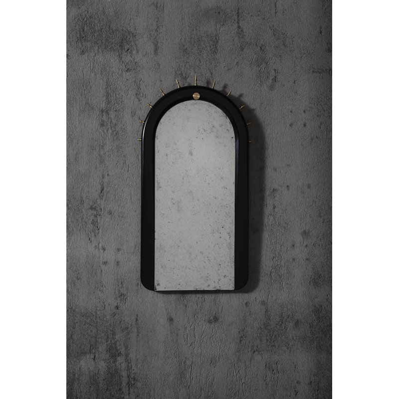 Sitiera Free Form Solid Wood Mirror, Gold