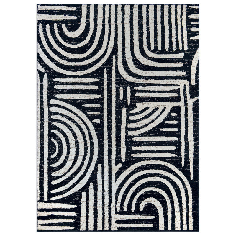 Contemporary Lines Area Rug, Rectangle 5' x 7'