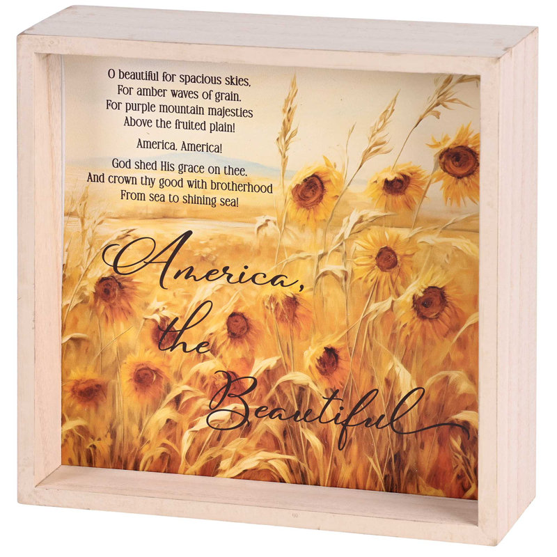 Tabletop 2 Sided America The Beautiful
